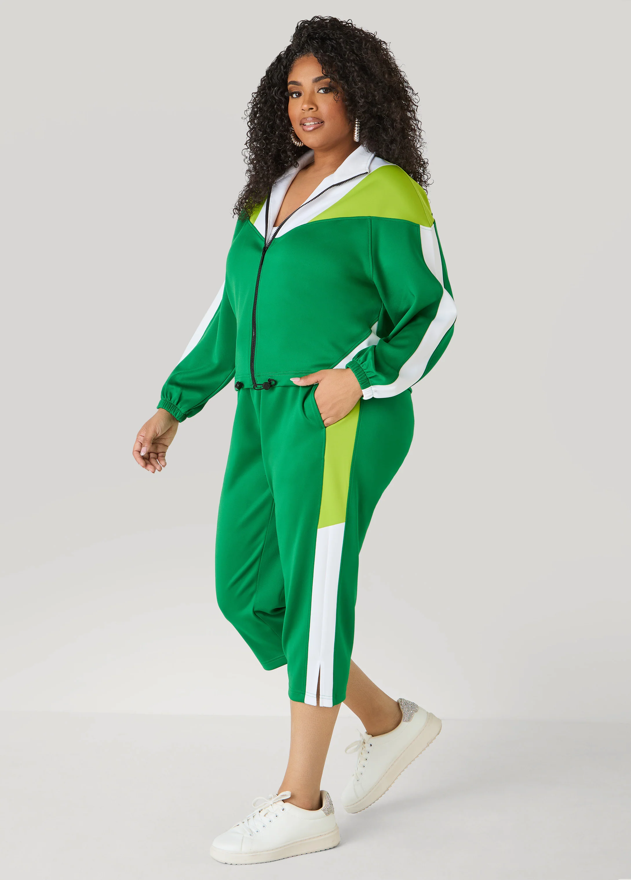 Side Split Colorblock Capris - Image 5